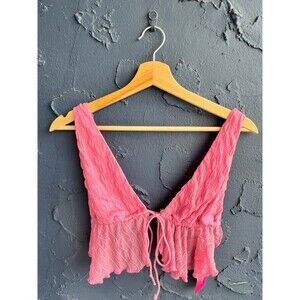 pink tank crop top